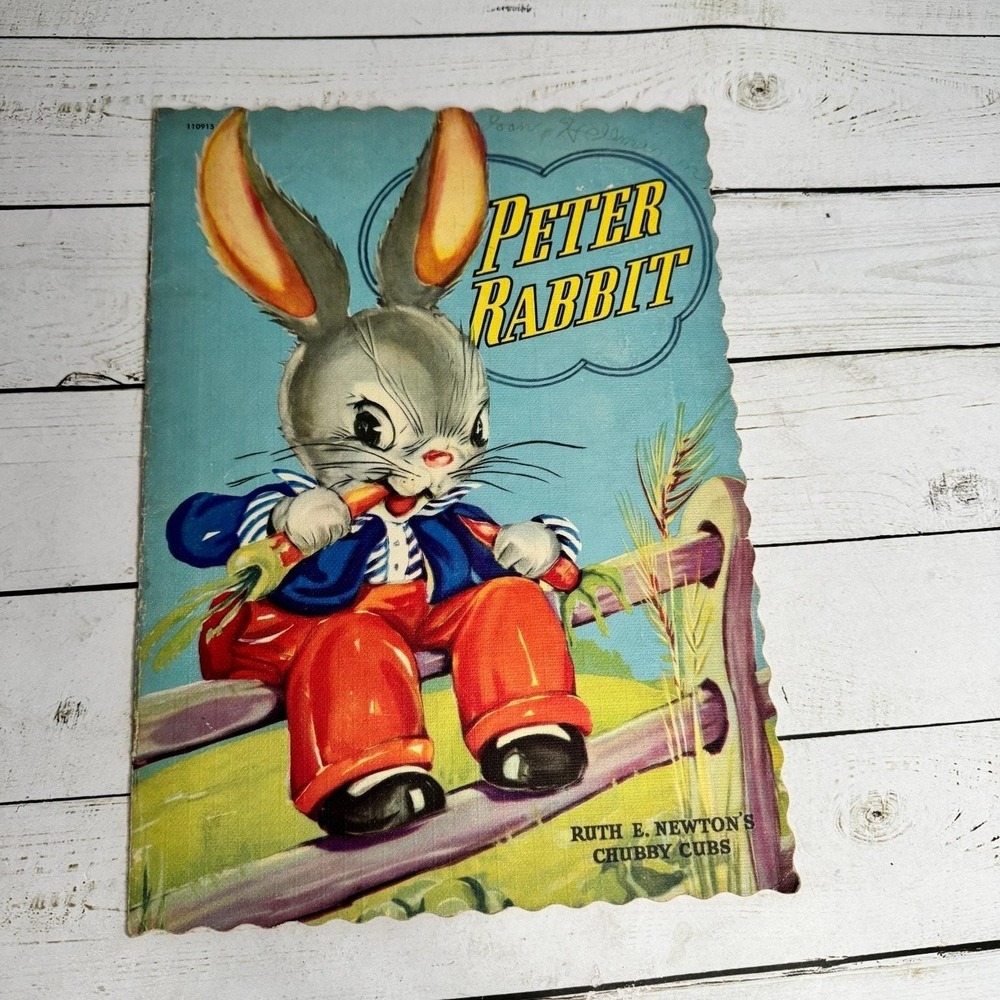 Peter‎ Rabbit Ruth E. Newton 1947 Illustrated Whitman Chubby Cubs Children's